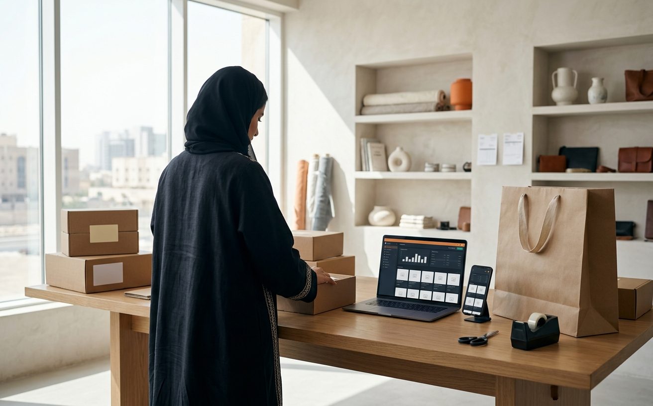 المتجر الإلكتروني والموقع